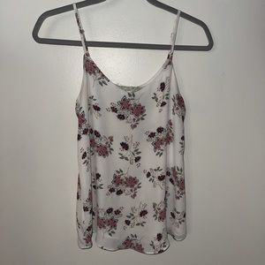 Pink republic while floral cami